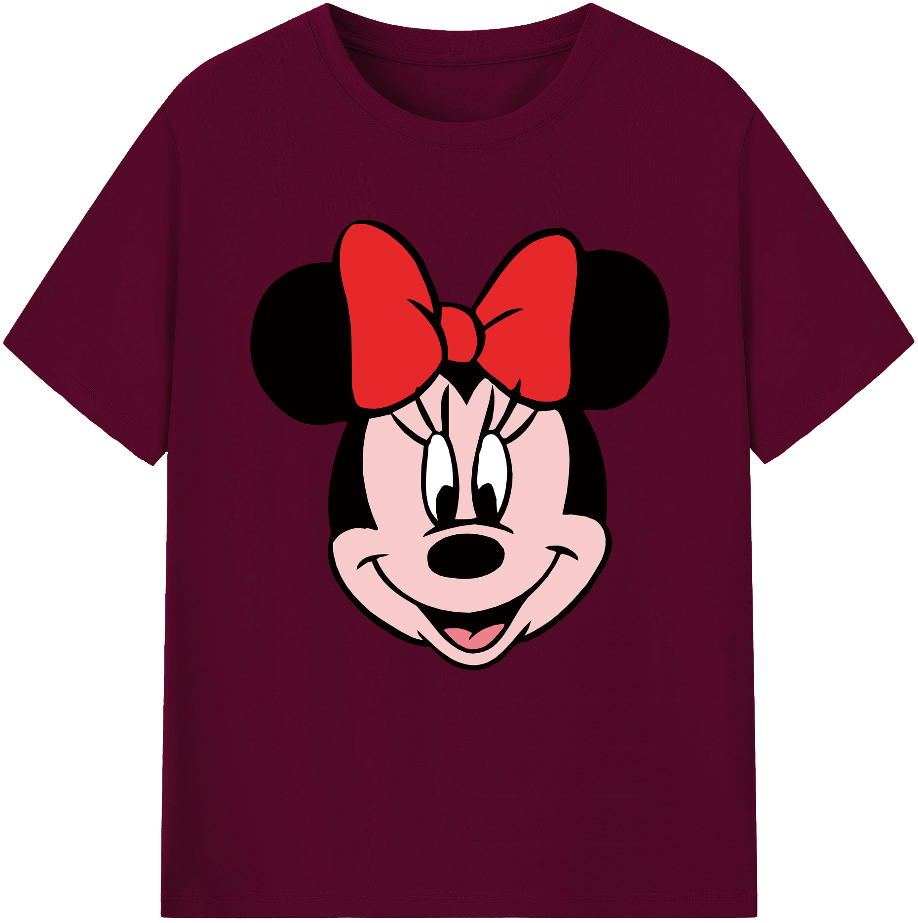 （画像用） ミッキーマウス Mickey Mouse レディースカジュアルプリントTシャツ（綿100％）
